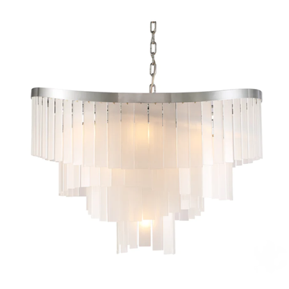 Oversized Multi-tier Spiral Crystal Pendnat Round Chandelier for Living/Dining Room/Bedroom