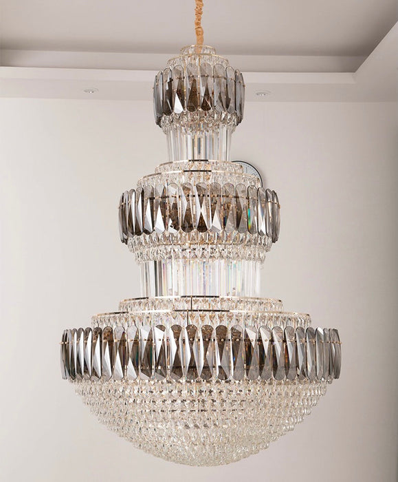  D 59" * H 86 "Extra Length Crystal Chandelier For Staircase Foyer Hotel Hallway Entrance 2 story house