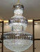D 59" * H 86 " Real Pic of Extra Large Three Layers Crystal Chandelier For Hotel Staircase foyer living room wedding hallway entrance