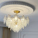 exquistie elegant creamy white ceiling light fixture vintage living room french country style bedroom 