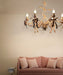 vintage stylish bow chandelier italian style elegant cute light fixture pinkish girls room nuresry kids room bedroom light fixture