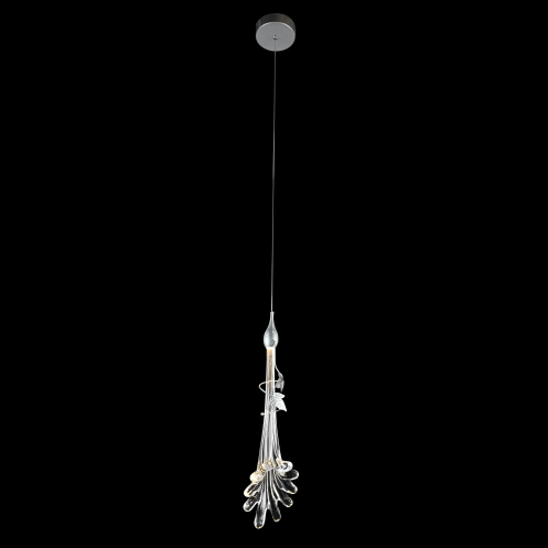 Oversized Flush Mount Clear Glass Water Splash Shape Pendant Chandelier for Bedside/Foyer/Living Room
