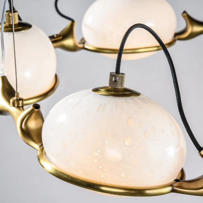 Post-modern Creative Branch Bubble Glass Globe Chandelier for Living/Dining Room/Bedroom