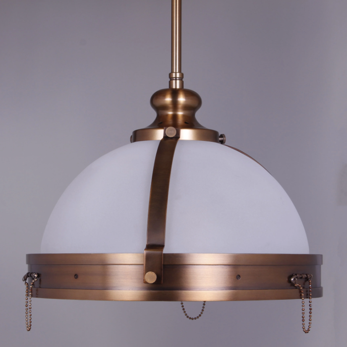 Nordic Minimalist Hemispheres Glass Shade Pendant Light for Dining Room/Kitchen Island