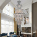 Large Multi-piece Crystal Chandelier Stylish Ceiling Light Fixture For Foyer Living Room Staircase
