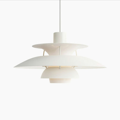 LouisPoulsenPH5MiniMonochromeWhitePendantLampClassicDiningRoomD19.7"*H11"