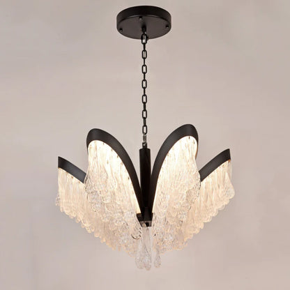 Modern Creative Flower Crystal Pendant Ceiling Chandelier for Living/Dining Room/Bedroom