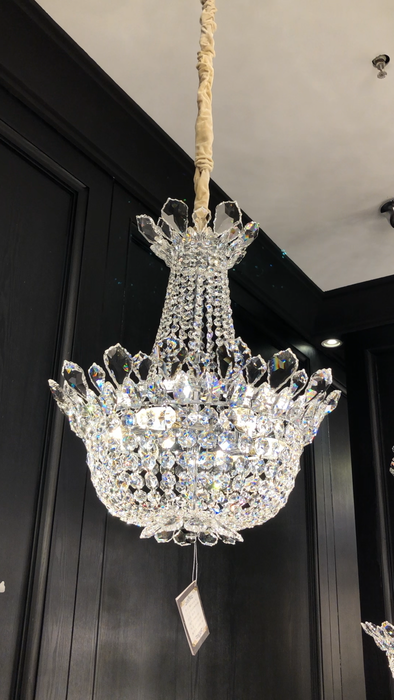 Empire Crystal Pendant Chandelier for Foyer /Entryway