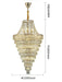 Magnificent Extra Large Foyer Hall Chandelier Tiered Crystal Ceiling Lighting Fixture For Living Room Decor