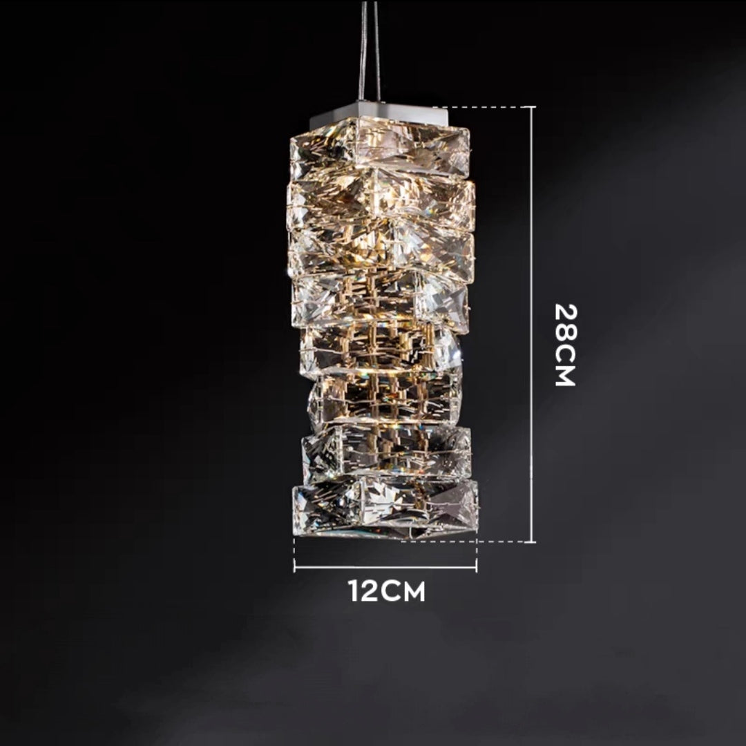 Modern Crystal Bedside/ Dining Table Light Diamond Pendant Night Lamp For Bedroom Decoration