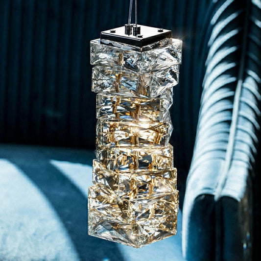 Modern Crystal Bedside/ Dining Table Light Diamond Pendant Night Lamp For Bedroom Decoration