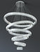 Extra Length Customization Modern Front Entryway Luxury Aesthetic Chandelier 5 Rings Crystal Gold/ Chrome Finish Ceiling Lamp For Hotel Hallway Entrance Lobby