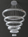 Extra Large Customization Modern Front Entryway Luxury Aesthetic Fabulous Chandelier 5 Rings Crystal Gold/ Chrome Finish Ceiling Lamp For Hotel Hallway Entrance Lobby