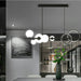 Modern Kitchen Island Glass Globe Ceiling Lighting Fixture D37.4"