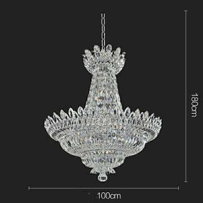 New Empire Style Foyer Ceiling Chandelier Crystal Pendant Light For Living Room Decoration