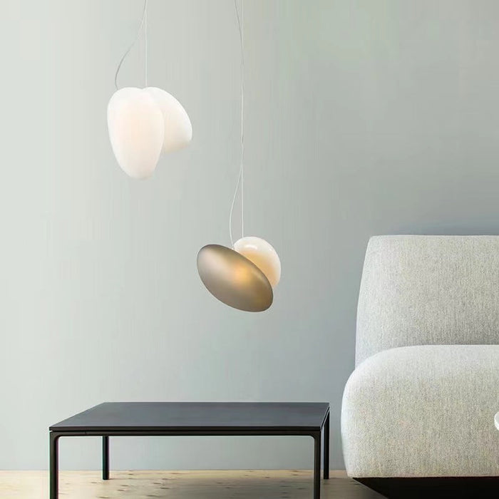 Nordic Style Pebble Pendant Light Creative Ceiling Handing Lighting For Bedroom