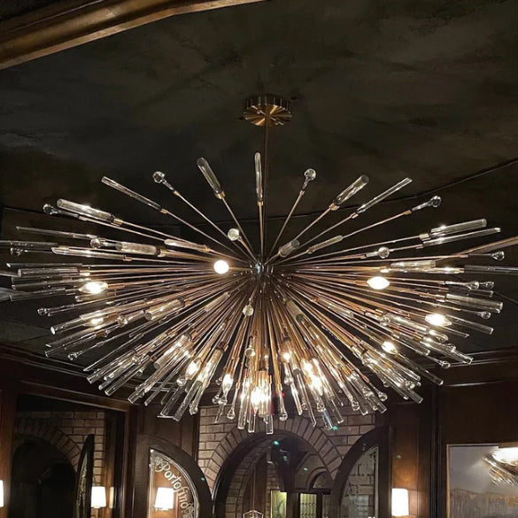 Post-modern Sputnik Ceiling Starburst Pendant Crystal Chandelier for Living/Dining Room/Restaurant