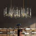 PezzoContemporaryMid-CenturyCrystalCandleChandelierTraditionalLongDiningRoomTableCeilingLightL39.4"*W13.8"*H16.9"/ 26 Lights