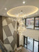 Porcelainous Leaves Twig Chandelier Tree Branch Shaped Pendant Light For High Ceiling Living Room Hotel Hall