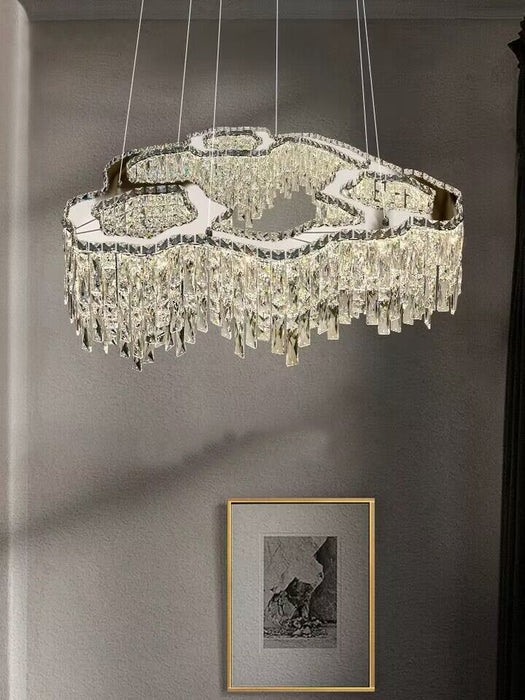 Light Luxury Modern Creative Crystal Chandelier Suit for Living/Dining Room/ Bedroom