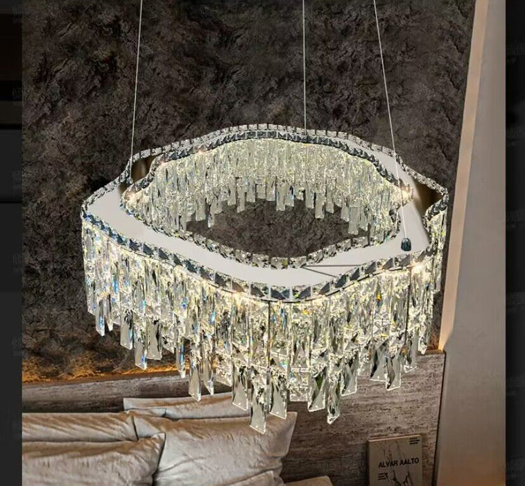 Light Luxury Modern Creative Crystal Chandelier Suit for Living/Dining Room/ Bedroom