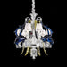 chandelier,chandeliers,pendant,crystal,metal,glass,colorful,stained,yellow,blue,candle,glass shade,red,oversized,large,huge,big,luxury,living room,dining room,foyer,entrys,hallway,loft,stairs