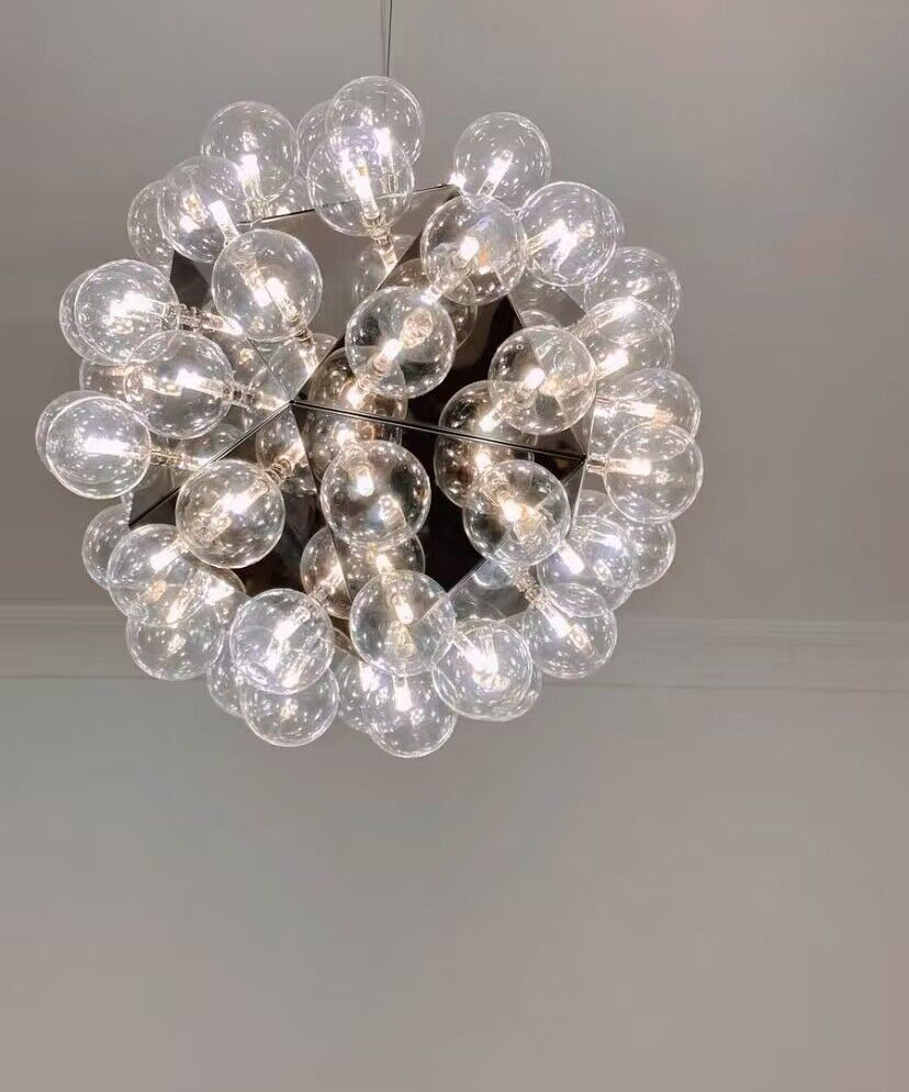 Scandinavian Dandelion Creative Glass Pendant Sphere Chandelier for Dining Room/Entrys/Hallway