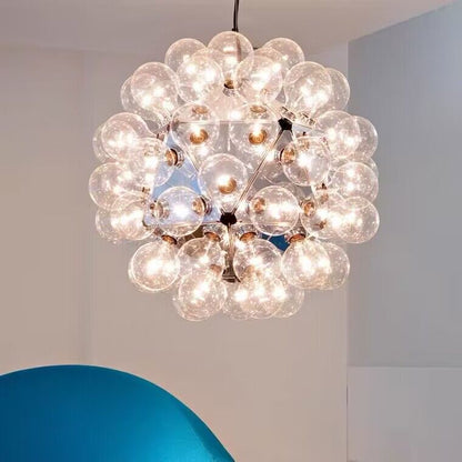 chandelier,chandeliers,glass,pendant,aluminum,ball,sphere,round,glass sahde,glass ball,branch,ciling,art,transparent,clear,dining room,living room,kitchen island,bar,dining table,dining bar,kitchen bar,entrys,hallway