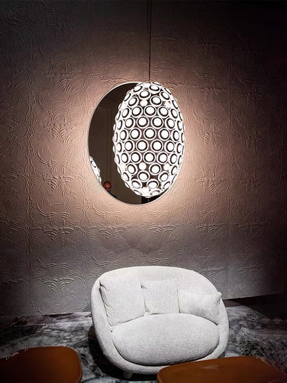 Avant Art Designer Oval Chandelier Iconic Eyes LED Pendant Light For Dining/Living Room