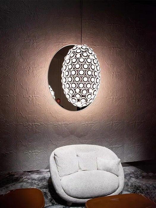Avant Art Designer Oval Chandelier Iconic Eyes LED Pendant Light For Dining/Living Room