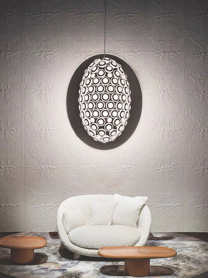 Avant Art Designer Oval Chandelier Iconic Eyes LED Pendant Light For Dining/Living Room