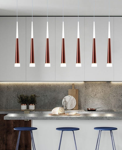 Creative Nordic Rectangle Colorful Multiple Pendant Light for Dining Table/Kitchen Island/Bar