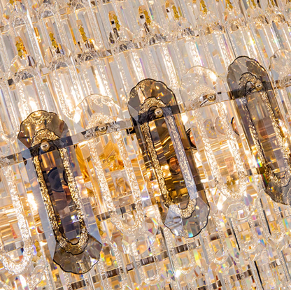 Extra Large Multi-layer Honeycomb Luxury Ceiling Crystal Chandelier for Hotel Lobby/Foyer/Entryway