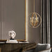 Solid 4-Light Satin Brass 22-Inch Globe Ceiling Lighting Fixture