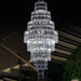 Stylish Foyer Hall Long Crystal Chandelier Large Staircase/ Entryway Decoration Ceiling Light Fixture