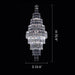 Stylish Foyer Hall Long Crystal Chandelier Large Staircase/ Entryway Decoration Ceiling Light Fixture