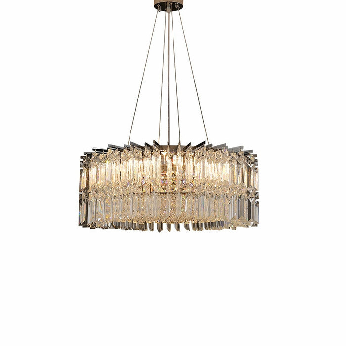 Stylish Round Crystal Chandelier Modern Ceiling Pendant Light For Living Room/ Bedroom