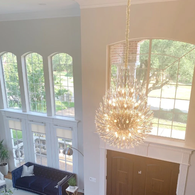 Post-Modern Art Bouquet Shape Branch Crystal Chandelier for Living Room/Dining Room