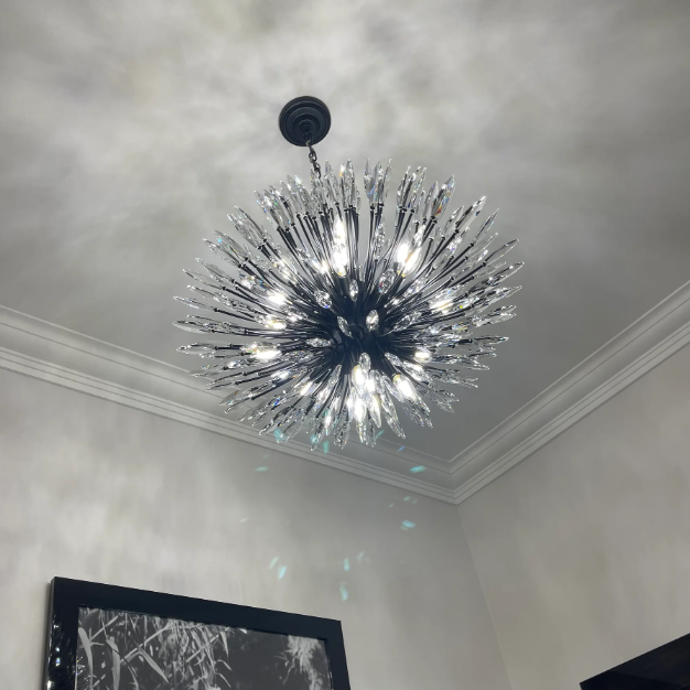 Post-Modern Art Bouquet Shape Branch Crystal Chandelier for Living Room/Dining Room