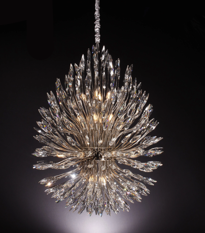 Post-Modern Art Bouquet Shape Branch Crystal Chandelier for Living Room/Dining Room