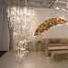 Livio Round Foyer Branching Teardrop Chandelier,chandelier,chandeliers,crystal,teardrop,raindrop,brass,copper,branch,round,tiers,rings,pendant,clear,gold,living room,foyer,entryance,stairs,extra large,large,oversized,huge,big,long