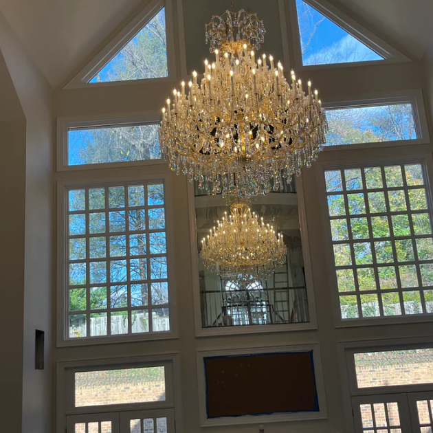 Extra Large European Multi-layers Luxury Crystal Pendant Traditional Candle Chandelier for Living Room/Foyer/Stairs