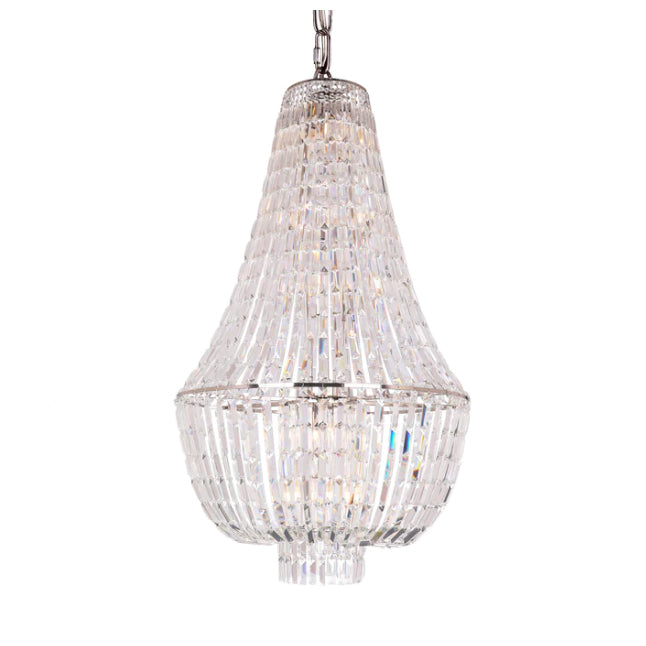 Lustre en cristal Empire de luxe, surdimensionné et moderne, pour salon, hall d'entrée ou escalier