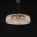 Brickell Round Crystal Ring Chandelier,chandelier,chandeliers,round,crystal,tiers,multi-tier,ceiling,chain,rods,pendant,living room,luxury,dining room,bar,foyer,bedroom