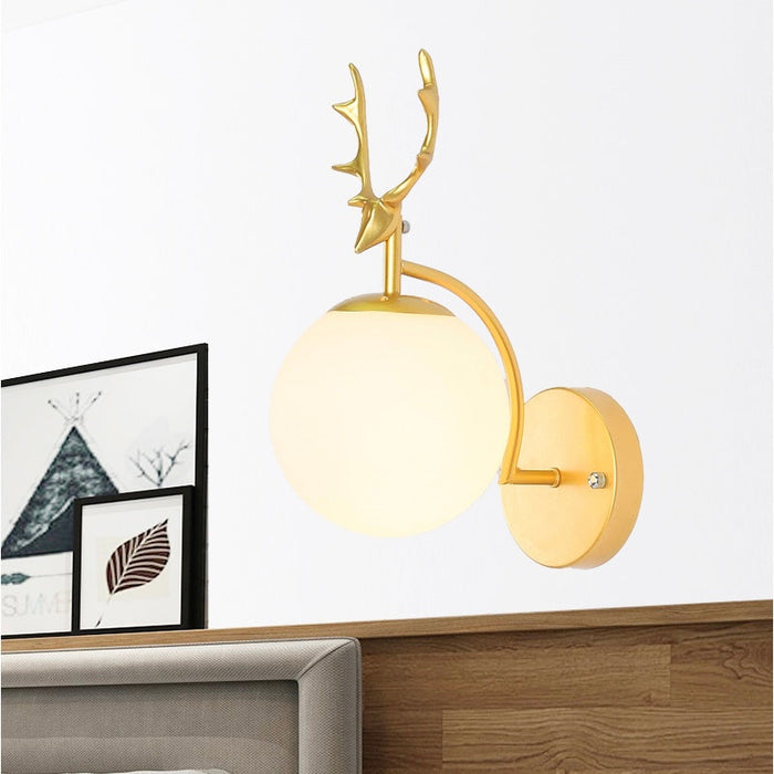 Ball Glass Wall Sconce Decorative Wall Lights For Bedroom