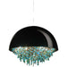 White/ Black Stainless Steel Lamp Shade Pendant Light 70cm