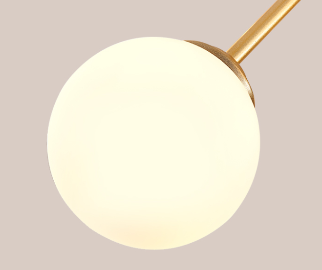 Modern Globe Glass Chandelier Ceiling Light Fixtures With 18/12 Lights