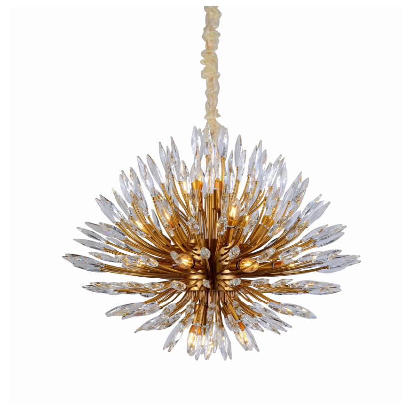 Post-Modern Art Bouquet Shape Branch Crystal Chandelier for Living Room/Dining Room