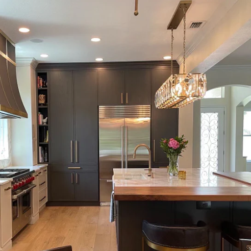 Modern Minimalist Crystal Rectangular Pendant Ceiling Chandelier for Dining Room/Kitchen Island