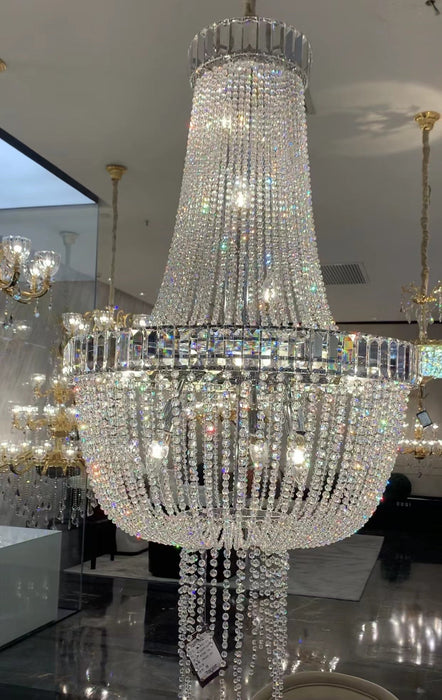 shiny empire style round crystal chandelier